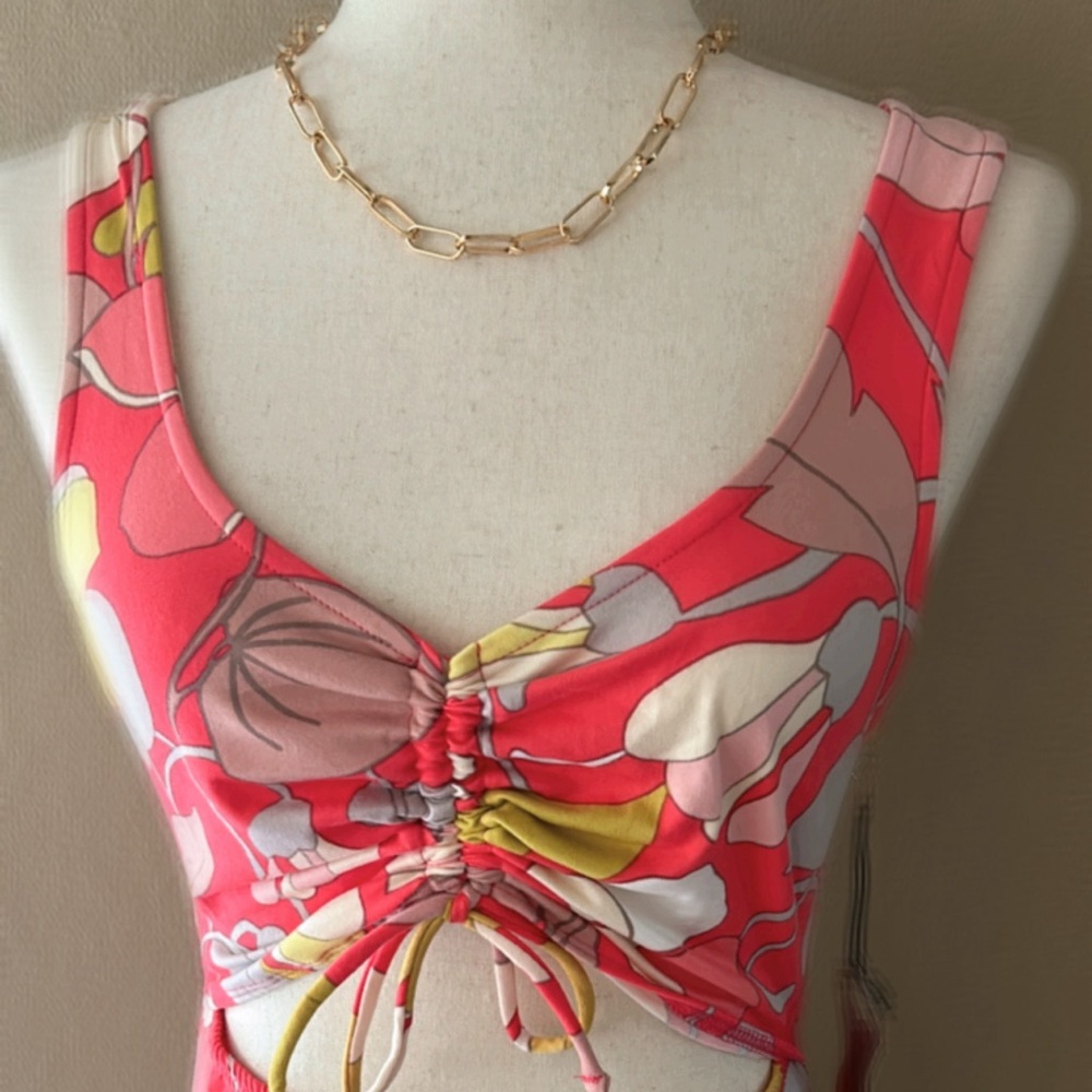 Tropical print summer maxi dress vacation - Picture 8 of 8